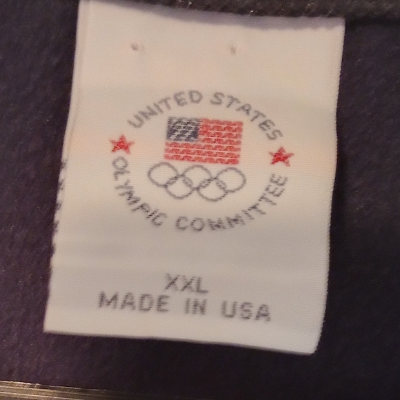 USA Olympic Committee men's long sleeve zip up/warm up jacket - Picture 4 of 5